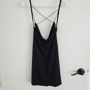 Sexy, slinky black dress